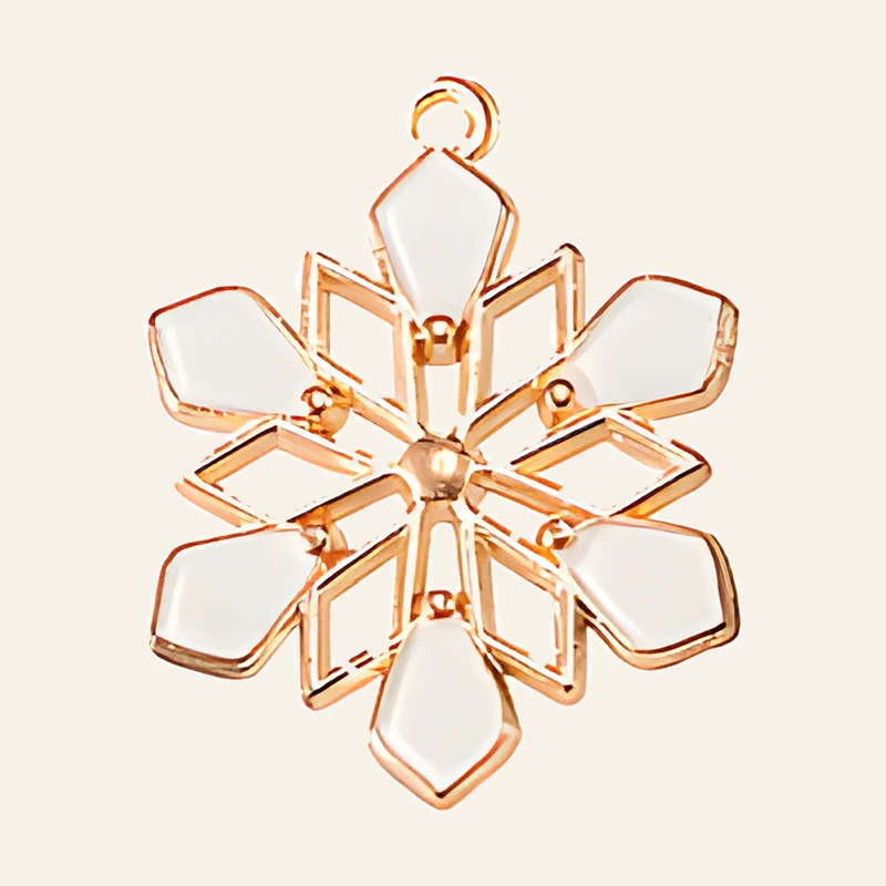 Charm flocon blanc